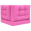 vidaXL Lauko sofa pagalvėlė 3 pcs Rožinė Poliesteris