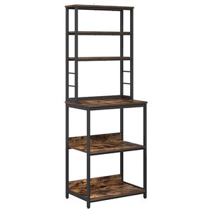 vidaXL Virtuvės lentyna 5 auk&scaron;tų 60 x 40 x 168 cm Apdirbta mediena