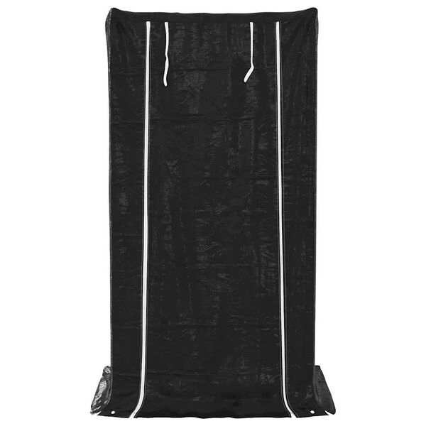 vidaXL Stovas malkoms su apdangalu nuo lietaus, 100x80x200cm