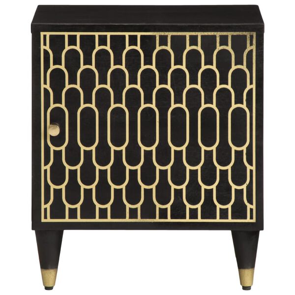 vidaXL Naktinės spintelės, 2vnt., 40x33x46cm, mango medienos masyvas