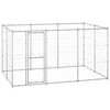 vidaXL Lauko voljeras &scaron;unims, galvanizuotas plienas, 7,26m&sup2;