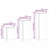 vidaXL Augalų stovas 3 pcs Sidabro Galvanizuotas plienas