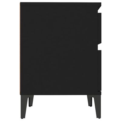 vidaXL Naktinės spintelės, 2vnt., juodos spalvos, 40x35x50cm