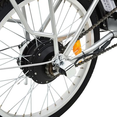 Sulankstomas elektrinis dviratis su akumuliatoriumi, aliuminio lydinys