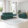 vidaXL Sofa 180cm 2 pcs Tamsiai žalia Metalas