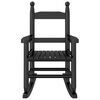 vidaXL Supamos kėdės vaikams, 2vnt., juodos, tuopos medienos masyvas