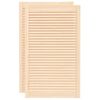 vidaXL Spintelės durelės, 2vnt., 99,3x59,4cm, pu&scaron;is, žaliuzių dizaino