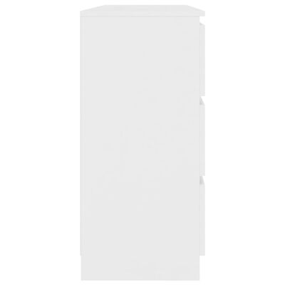 vidaXL Šoninė spintelė, baltos sp., 120x35x76 cm, MDP
