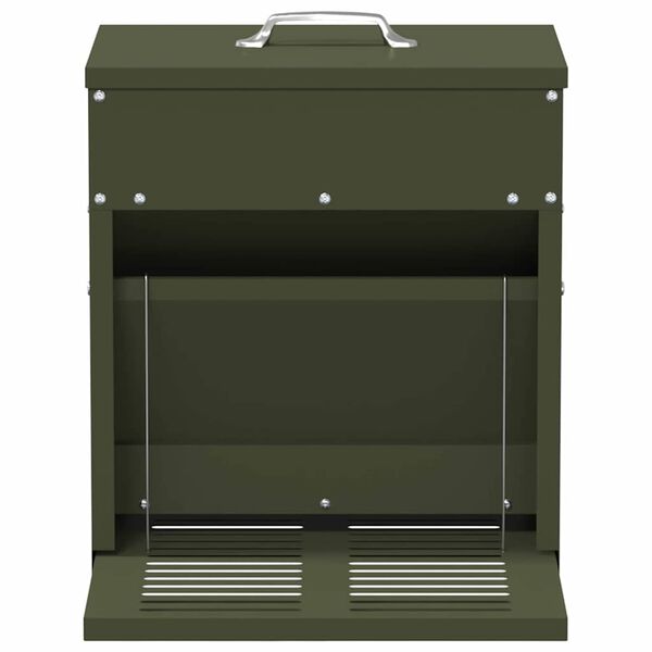 vidaXL Vi&scaron;tų treadle &scaron;ėrykla Alyvuogių žalia 33 x 42 x 40 cm