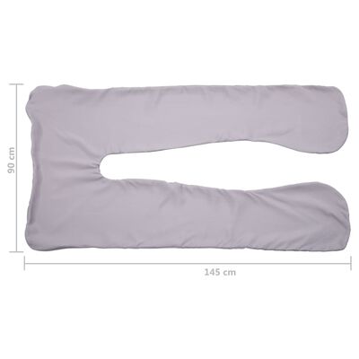 vidaXL Pagalvės nėsčiosioms užvalkalas, U formos, 90x145 cm