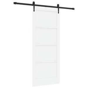 vidaXL Slankios durys ORKDAL Balta ir juoda 83 x 202 cm