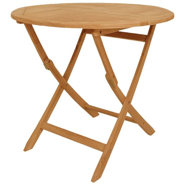 vidaXL Sodo valgomojo baldų komplektas, 5 dalių, tikmedžio masyvas