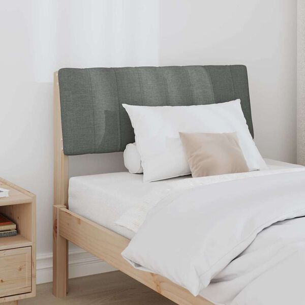 vidaXL Apmu&scaron;ta lovos galvūgalis Tamsiai pilka 75 cm