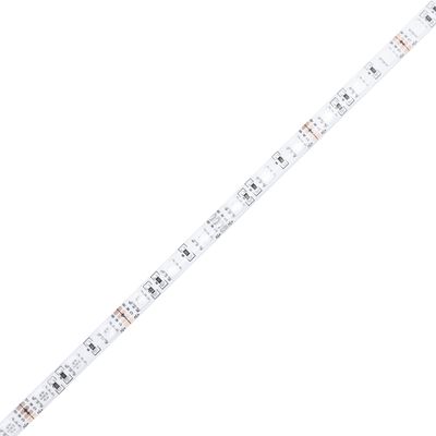 vidaXL Lova su spyruoklėmis/čiužiniu/LED, pilka, 200x200 cm, audinys