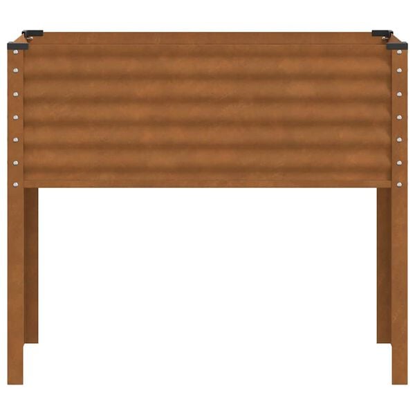 vidaXL Sodo vazonas, 100x45x90cm, atsparus atmosferos poveikiui plienas