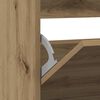 vidaXL Spintelė batams, dūminio ąžuolo, 80x21x87,5cm, apdirbta mediena