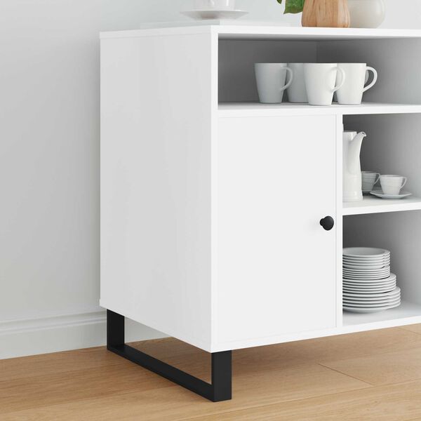 vidaXL Baldų kojelės 2 pcs Juoda 48,1 x 4 x 10 mm Geležis