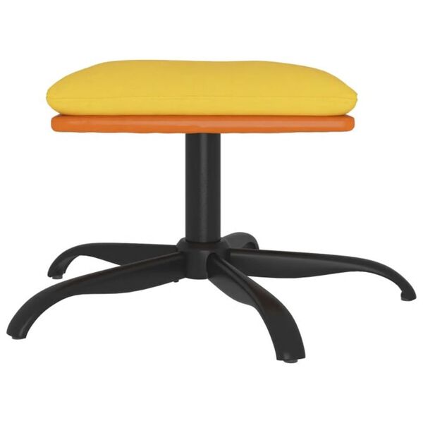 vidaXL Pakoja, garstyčių geltonos spalvos, 60x60x36cm, audinys