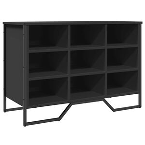 vidaXL Spintelė batams, juodos spalvos, 90x38x61,5cm, apdirbta mediena