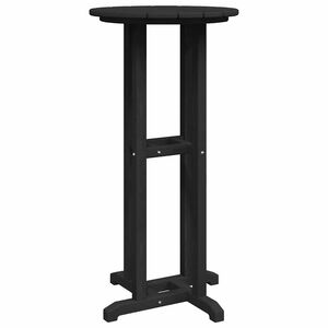 vidaXL Baro stalas Juoda 55 x 55 x 107 cm Polietilenas