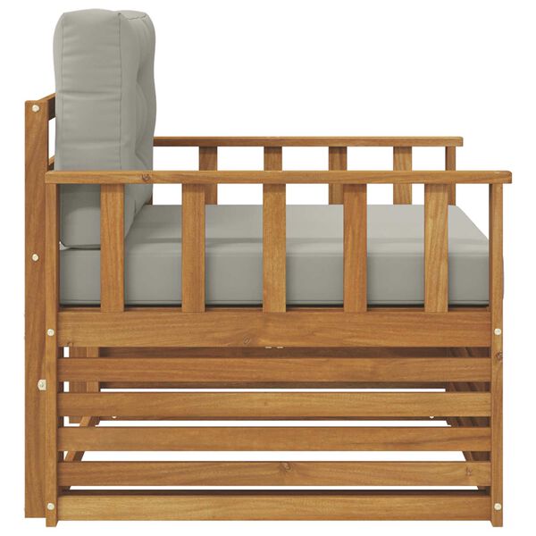 vidaXL Lauko sofos komplektas Tvirta akacijos mediena ir poliesteris