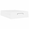 vidaXL Lovos rėmas su čiužiniu su čiužiniu 2 pcs Balta PVC