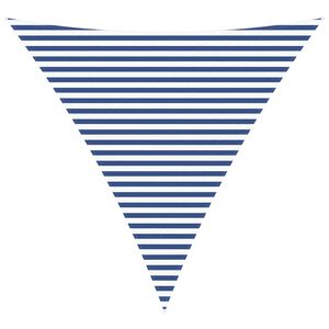 vidaXL Saulės burė Mėlyna ir balta 4 x 4 x 4 m