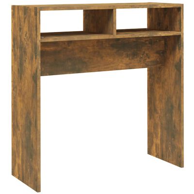 vidaXL Konsolinis staliukas, dūminio ąžuolo, 78x30x80cm, mediena