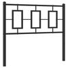 vidaXL Metalinis pakaitinis galvūgalis, juodos spalvos, 100cm