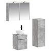 vidaXL Vonios baldų rinkinys 4 pcs Betono pilka