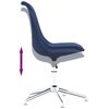 vidaXL Pasukama biuro kėdė, mėlynos spalvos, audinys
