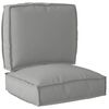 vidaXL Pallet pagalvių rinkinys 2 pcs Pilka 50 x 50 x 12 cm