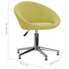 vidaXL Pasukamos valgomojo kėdės, 2vnt., žalios spalvos, audinys