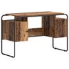 vidaXL Stalas su saugojimo vieta Ąžuolo mediena 120 x 50.5 x 75.5 cm