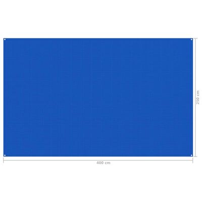vidaXL Palapinės kilimėlis, mėlynos spalvos, 250x400cm