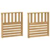 vidaXL Porankiai 2 pcs Balta 60 x 6 x 61 cm Kietos akacijos mediena