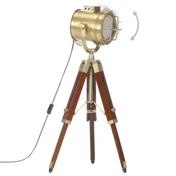 vidaXL Trikojis pastatomas šviestuvas, 69cm, mango medienos masyvas