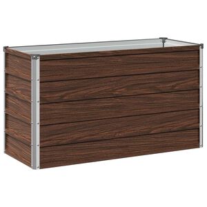 vidaXL Pakelta sodo lova Juoda 100 x 40 x 55 cm