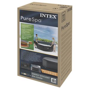INTEX Spa dangtis Tamsiai pilka 180 x 180 cm PVC ir PU