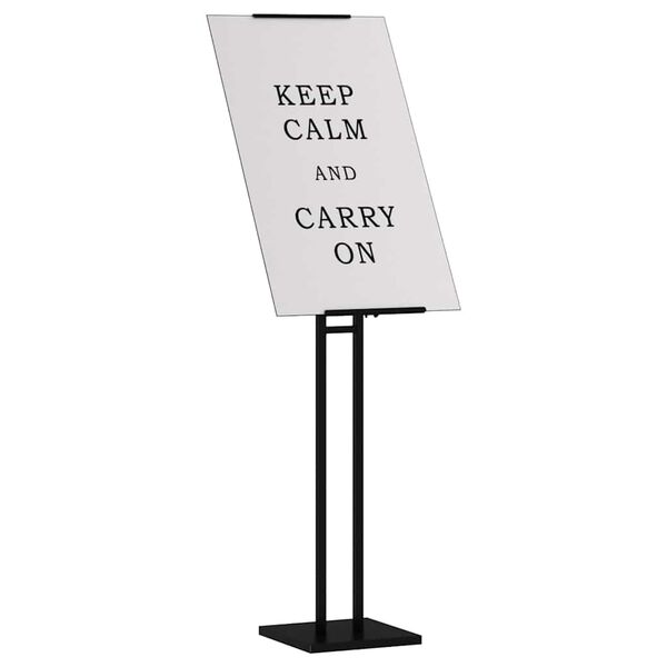 vidaXL Prekybos parodos stendai 2 pcs Juoda 26,5 x 26,5 x 127 cm