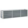vidaXL Lovelis, pilkas, 240x40x77cm, galvanizuotas plienas, auk&scaron;tas