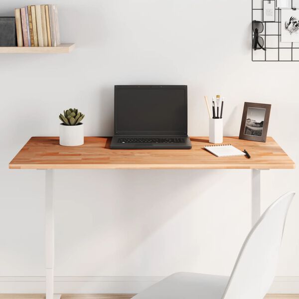 vidaXL Stalviršis, 100x60x1,5cm, bukmedžio masyvas, stačiakampis