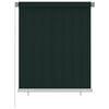 vidaXL Lauko roletas, 125 (plotis) x 140 (auk&scaron;tis) cm, tamsiai žalios spalvos, HDPE