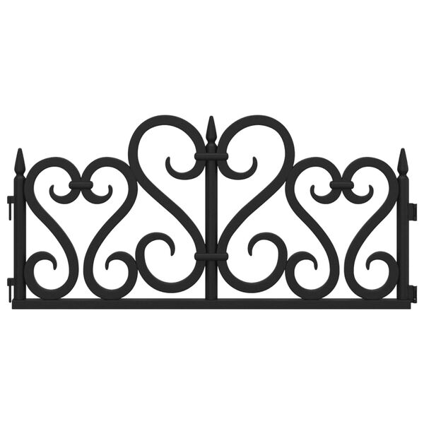 vidaXL Vejos pertvaros, 17vnt., juodos spalvos, 10m, PP