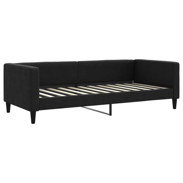 vidaXL Sofa, juodos spalvos, 90x200cm, audinys