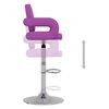 vidaXL Baro taburetės, 2vnt., violetinės spalvos, dirbtinė oda