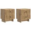 vidaXL &Scaron;alia lovos spintelė 2 pcs Artisano ąžuolo 43 x 34,5 x 47,5 cm