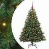 vidaXL Dirbtinė Kalėdų eglutė su 150 LED Žalia 150 cm PE ir PVC