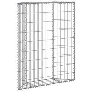 vidaXL Gabiono vazonas, 80x20x100cm, galvanizuotas plienas, auk&scaron;tas