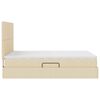 vidaXL Lova su daiktų laikymo vieta ir LED su LED Kremas 140 x 200 cm